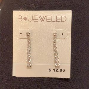 Rhinestone earrings NWT